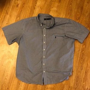 Ralph Lauren Button Up 2XB Blue/Black/White